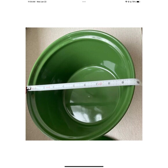 Sur La Table Green Oven-To-Table Stoneware Covered Casserole w/Lid Embossed - Picture 7 of 8